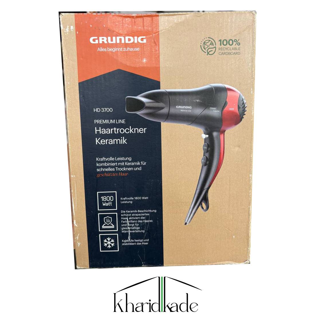 سشوار حرفه ای گروندیگ مدل HD3700